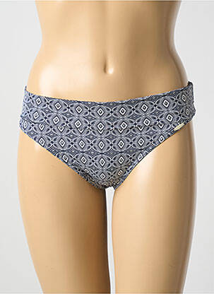 Bas de maillot de bain imprimé fantaisie culotte bleu GRAIN DE SABLE femme