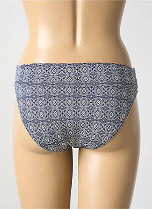 Bas de maillot de bain imprimé fantaisie culotte bleu GRAIN DE SABLE femme