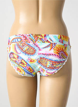 Bas de maillot de bain imprimé fantaisie culotte blanc LILI & LALA femme