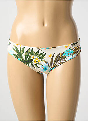 Bas de maillot de bain imprimé fantaisie culotte beige BANANA MOON femme
