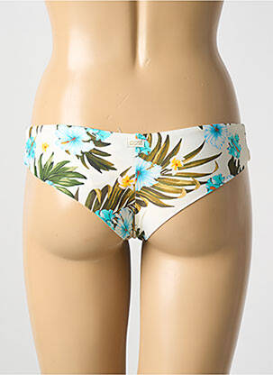 Bas de maillot de bain imprimé fantaisie culotte beige BANANA MOON femme