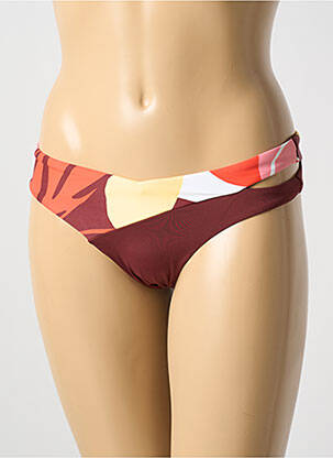 Bas de maillot de bain imprimé fantaisie culotte marron SEAFOLLY femme