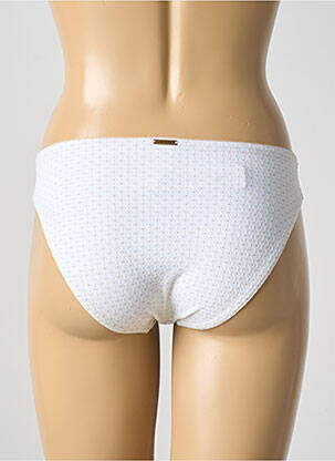 Bas de maillot de bain imprimé fantaisie culotte blanc GRAIN DE SABLE femme