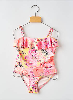 Maillot de bain 1 pièce imprimé fantaisie rose BANANA MOON fille