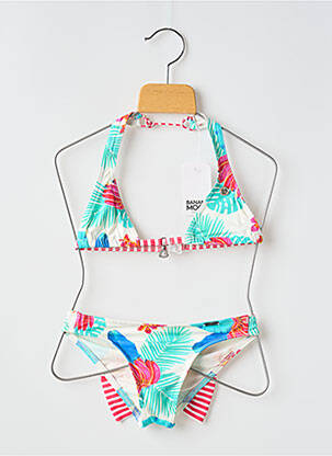 Maillot de bain 2 pièces imprimé fantaisie bleu BANANA MOON fille