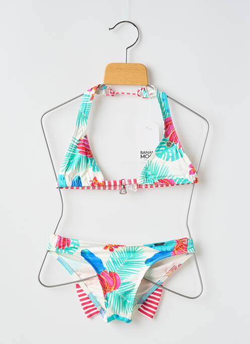 Maillot de bain 2 pièces bleu BANANA MOON pour fille