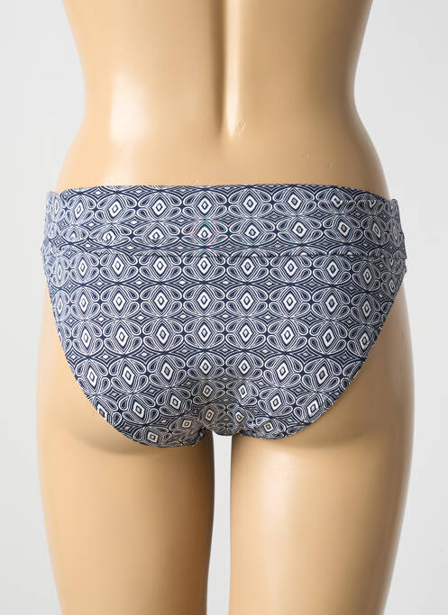 Bas de maillot de bain imprimé fantaisie culotte bleu GRAIN DE SABLE femme
