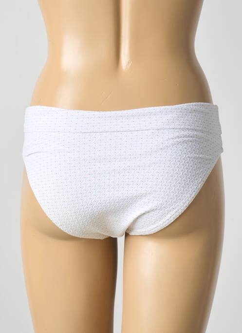 Bas de maillot de bain imprimé fantaisie culotte blanc GRAIN DE SABLE femme