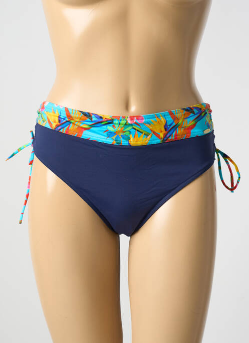 Bas de maillot de bain culotte culotte bleu GRAIN DE SABLE femme