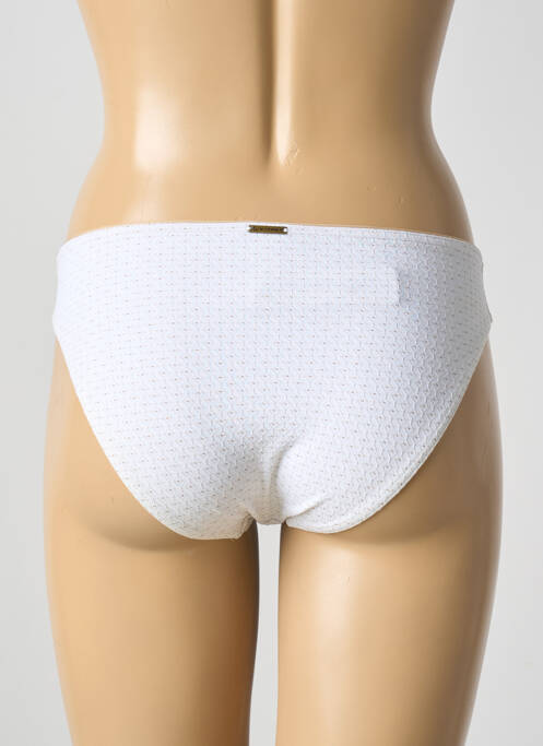 Bas de maillot de bain imprimé fantaisie culotte blanc GRAIN DE SABLE femme