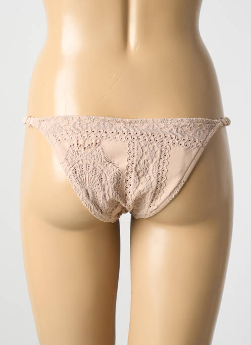 Bas de maillot de bain beige SEAFOLLY pour femme