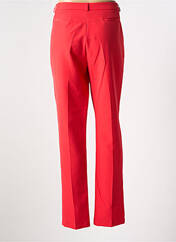 Pantalon droit rouge COTTONADE pour femme seconde vue