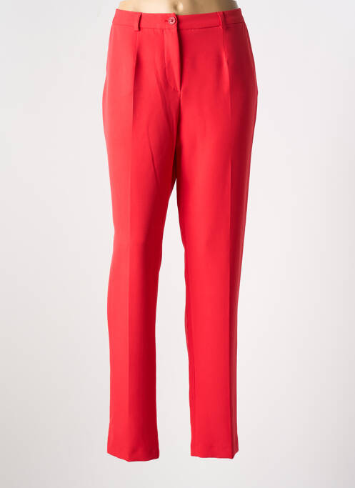 Pantalon droit rouge COTTONADE pour femme