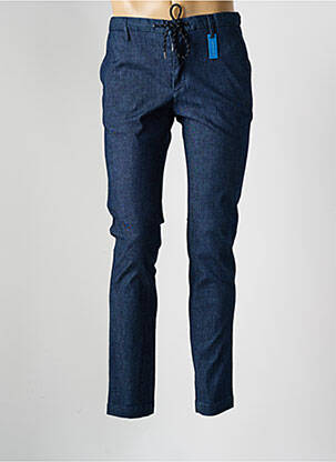 Pantalon chino stretch taille normale bleu ALBERTO homme