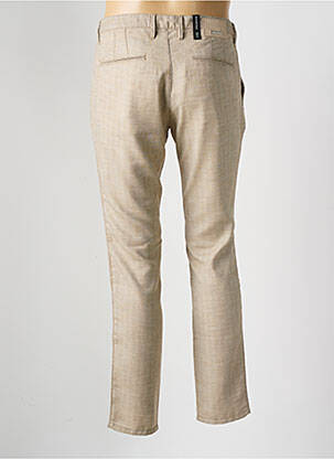 Pantalon chino tissage chiné taille normale beige ALBERTO homme