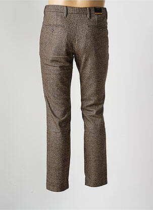 Pantalon chino tissage chiné taille normale marron ALBERTO homme