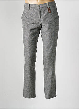 Pantalon chino tissage chiné taille normale gris ALBERTO homme