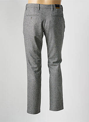 Pantalon chino tissage chiné taille normale gris ALBERTO homme