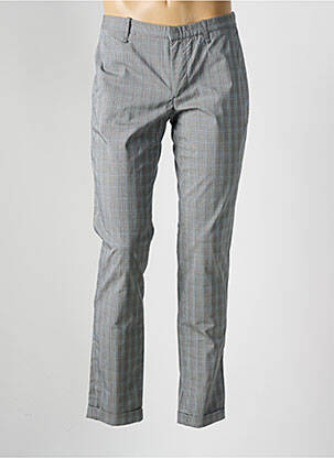 Pantalon chino imprimé imprimé prince de galle taille normale gris ALBERTO homme