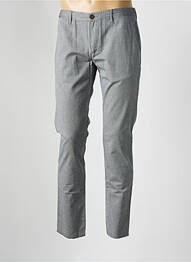 Pantalon chino tissage chiné taille normale gris ALBERTO homme