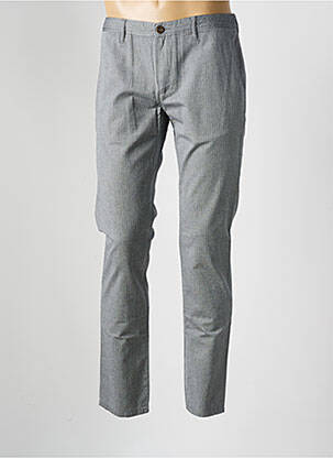 Pantalon chino tissage chiné taille normale gris ALBERTO homme