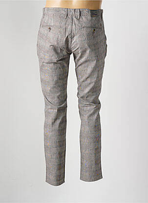 Pantalon chino imprimé imprimé prince de galle taille normale marron ALBERTO homme