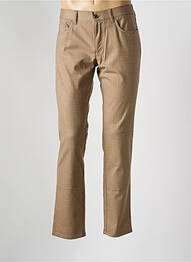 Pantalon slim stretch taille normale marron ALBERTO homme