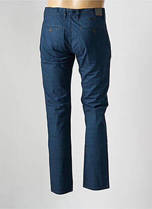 Pantalon chino imprimé imprimé prince de galle taille normale bleu ALBERTO homme