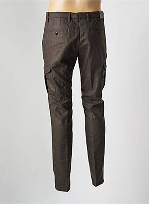 Pantalon chino tissage chiné taille basse marron ALBERTO homme