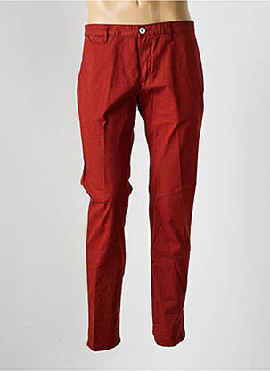 Pantalon chino tissage popeline taille normale orange ALBERTO homme