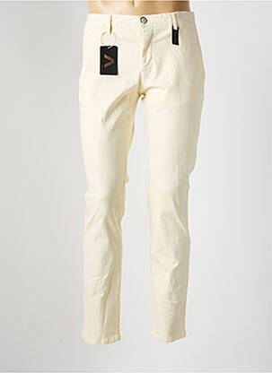 Pantalon chino tissage popeline taille normale beige ALBERTO homme
