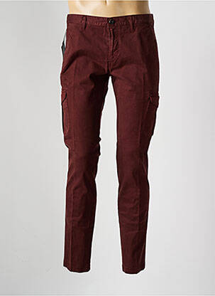 Pantalon cargo slim taille normale rouge ALBERTO homme