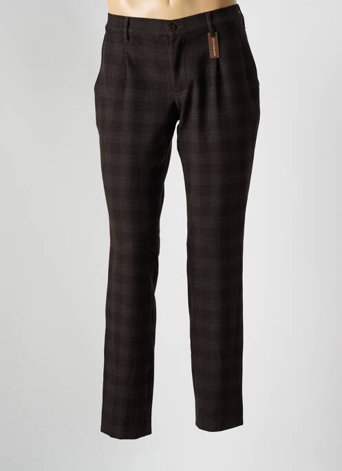 Pantalon chino marron ALBERTO pour homme