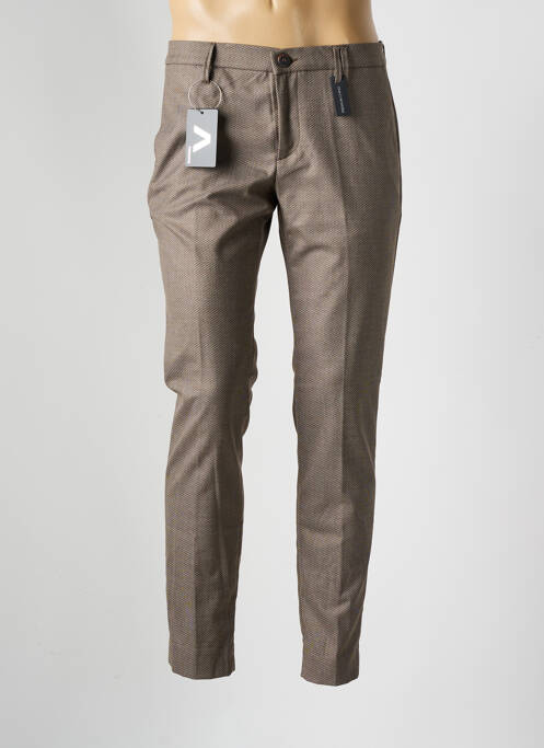 Pantalon chino marron ALBERTO pour homme