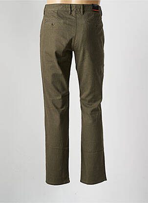 Pantalon slim fermeture zippée sous rabat boutonné taille normale vert ALBERTO homme