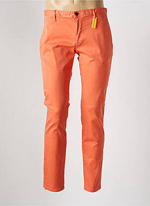 Pantalon chino stretch taille normale orange ALBERTO homme