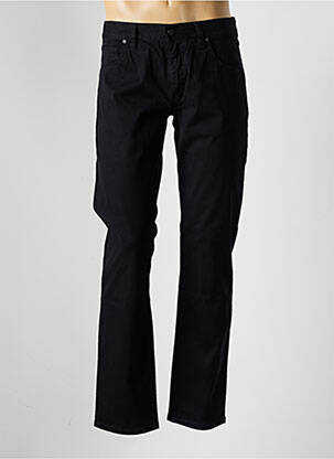 Pantalon droit stretch taille normale noir ALBERTO homme
