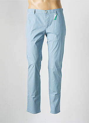 Pantalon chino tissage popeline taille normale bleu ALBERTO homme