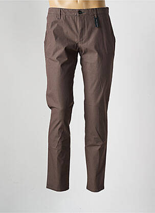 Pantalon chino stretch taille normale marron ALBERTO homme