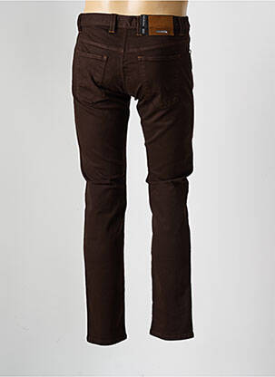 Pantalon slim stretch taille normale marron ALBERTO homme