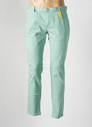 Pantalon chino stretch taille normale vert ALBERTO homme