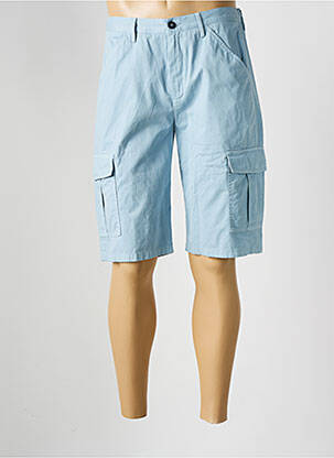 Bermuda stretch taille normale bleu ALBERTO homme