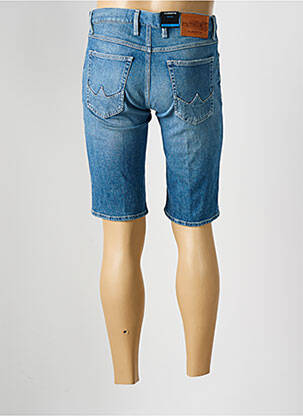 Bermuda stretch taille normale bleu ALBERTO homme