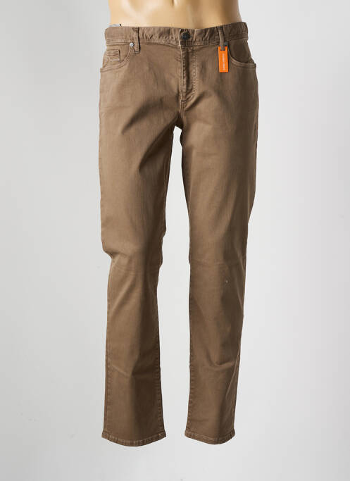 Jeans coupe droite marron ALBERTO pour homme