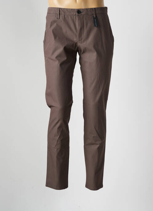 Pantalon chino marron ALBERTO pour homme