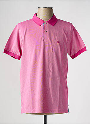 Polo stretch manches courtes rose BROWN JURY homme