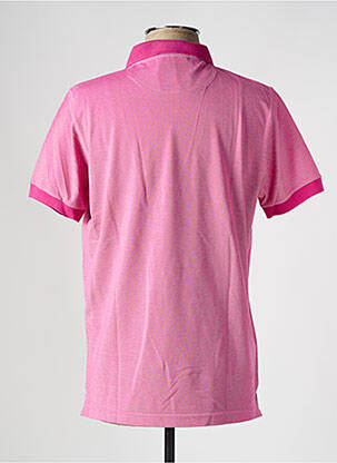 Polo stretch manches courtes rose BROWN JURY homme