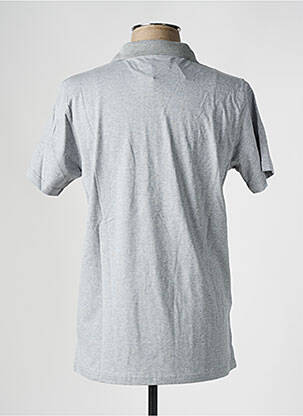 Polo tissage chiné manches courtes gris BROWN JURY homme