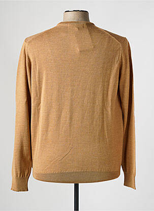 Pull stretch manches longues marron BROWN JURY homme