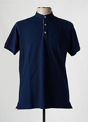Polo stretch manches courtes bleu BROWN JURY homme